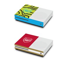 OFFICIAL ARSENAL FC 2023/24 CREST KIT VINYL SKIN DECAL FOR XBOX ONE S CONSOLE