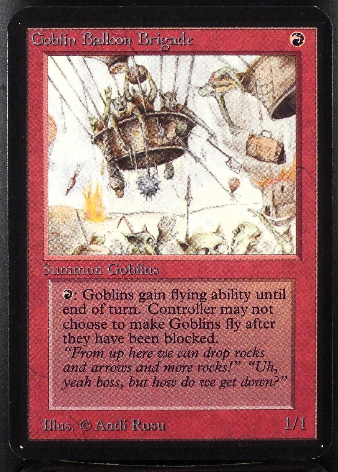 MTG Goblin Balloon Brigade Alpha 1993 Magic Card