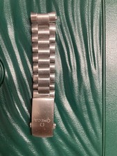 Genuine OMEGA Stainless Steel Watch Bracelet Strap – Ref 858 – With Clasp