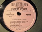 TV Radio SHOW SOUND EFFECTS Record Speedy Q Explosions Escaping Steam 7899 — photo 2