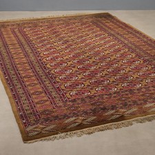 Tappeto Bukhara Antico Cotone Lana Nodo Fine Pakistan 280 x 190 cm Originale