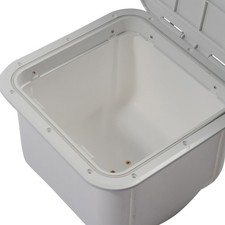 Boat Storage Locker Box + Hatch 375x375 mm White NEW Caravan Yacht Sailing  BOX2