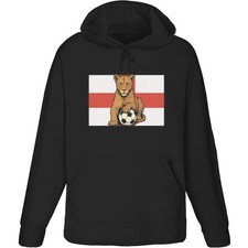 'Lioness With Football' Adult Hoodie / Hooded Sweater (HO055240)