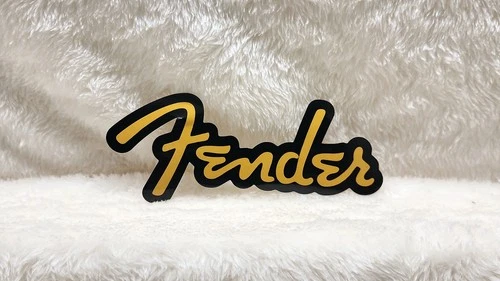 Fender Guitars Gold Sticker