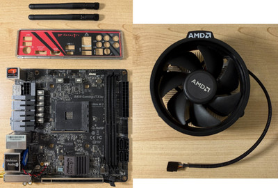 ASRock Fatal1ty B450 Gaming-ITX/ac Mini Motherboard w/ IO, Antennas, and Cooler