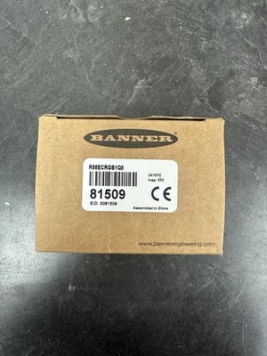 Banner R58ECRGB1Q8 81509 R58 Expert Register Mark Sensor, Input 10-30 V dc