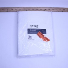 No. 918 Crushed Semi-Sheer Curtain Panel Polyester White 50" x 95"