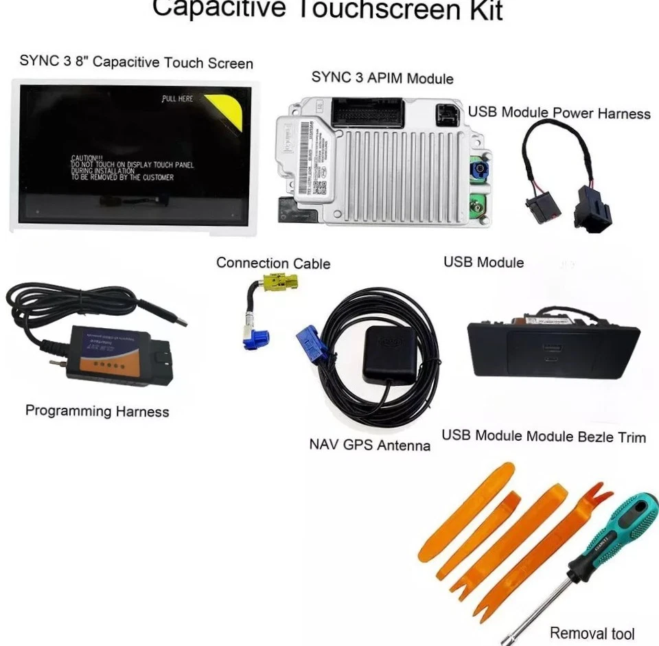 SYNC 2 To SYNC 3 Upgrade Kit 3.4 FitFor Ford Sync3 APIM Module Carplay Factory - Image 2 of 4