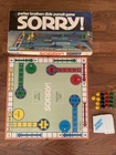 Vintage 1972 SORRY! Parker Brothers Slide Pursuit Board Game 100% Fully Complete
