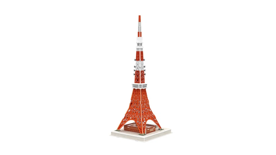 Tokyo Tower - 30 Pcs 3D Jigsaw Puzzle Building Cityline Toys for Kids Adults - Image 2 of 4