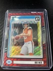 2024 Panini Donruss - Rated Rookie Bo Nix #369 Optic Preview Red Wave Prizm (RC)