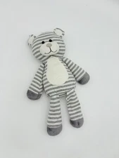 Animal Adventure Gray White Bear Plush Striped Stuffed Toy Sweet Sprouts 2013