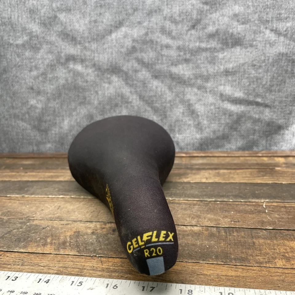 Asiento de sillín de bicicleta vintage Avocet Spenco GelFlex R20 negro carretera MTB 12,9 oz Foto 3 de 4