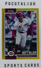 2026 Topps Matt McLain Yellow Rainbow Foil /399 #81 Cincinnati Reds