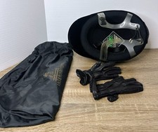 International Riding Helmets IRH Size 7 Black Velvet Equestrian Helmet SET