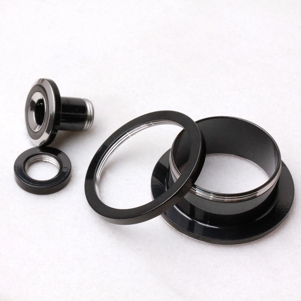 PAIR of Black PVD / 316L Stainless Steel Two Tone Screw Tunnel Plug - Image 2 of 4