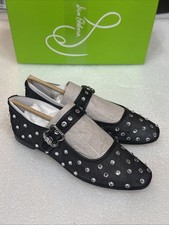Sam Edelman Michaela Womens Flats Black Glitz Mesh Size 5.5 New Sparkly