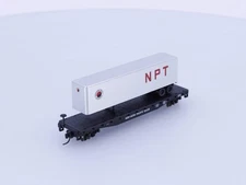 Atlas 37828 N Piggy Back Flat w/40' Trailer Northern Pacific (NP) 65119