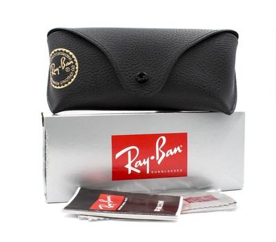Ray-Ban Roundabout Sunglasses with case & box Ray-Ban RB2192 Roundabout 132241 Cat Eye Black Clear  main image 2