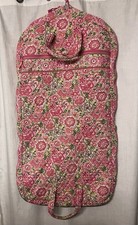 Vera Bradley Pink Floral Retired Pattern Quilted Garment Bag