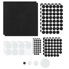 250 Pcs Felt & EVA Furniture Pads, Furniture Feet Wood Floor Protectors, Black
