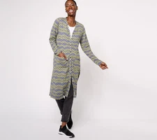 LOGO by Lori Goldstein Women's Top Plus Sz Sweater Medium Grey Heather A611258