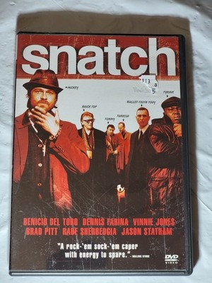 Snatch DVD Movie - Guy Ritchie - Brad Pitt - Benicio Del Toro - Used - Good