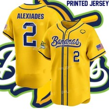 Nuova maglia da baseball Savannah Bananas #2 regalo per tifoso S-6XL CA65