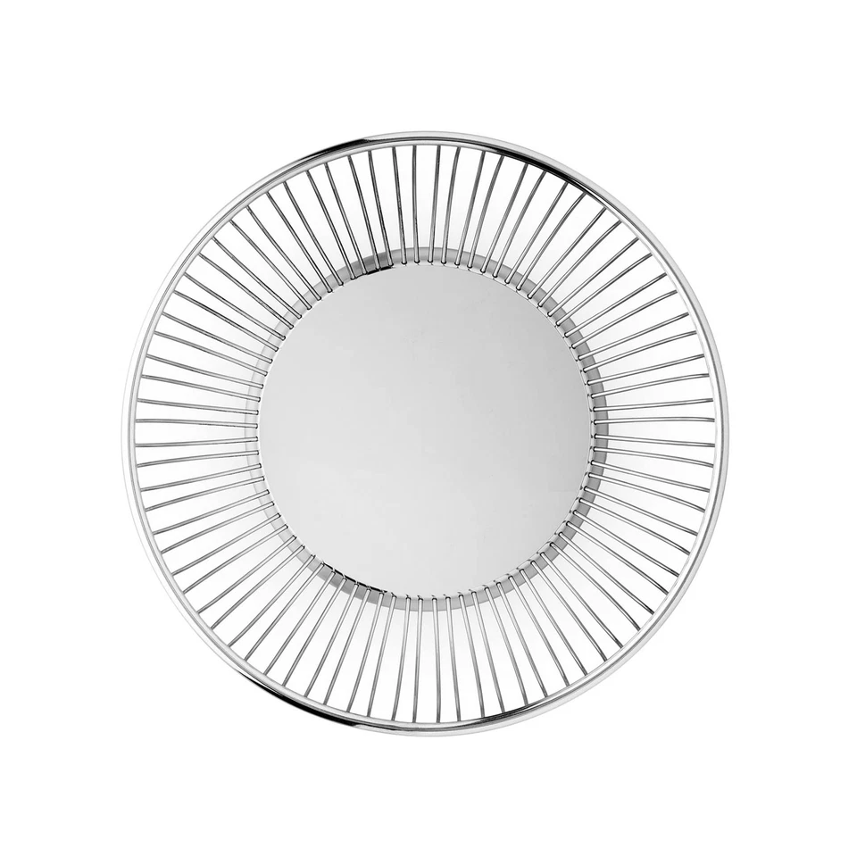 Круглая проволочная корзина, серебристая, 8 дюймов - Изображение 2 из 4