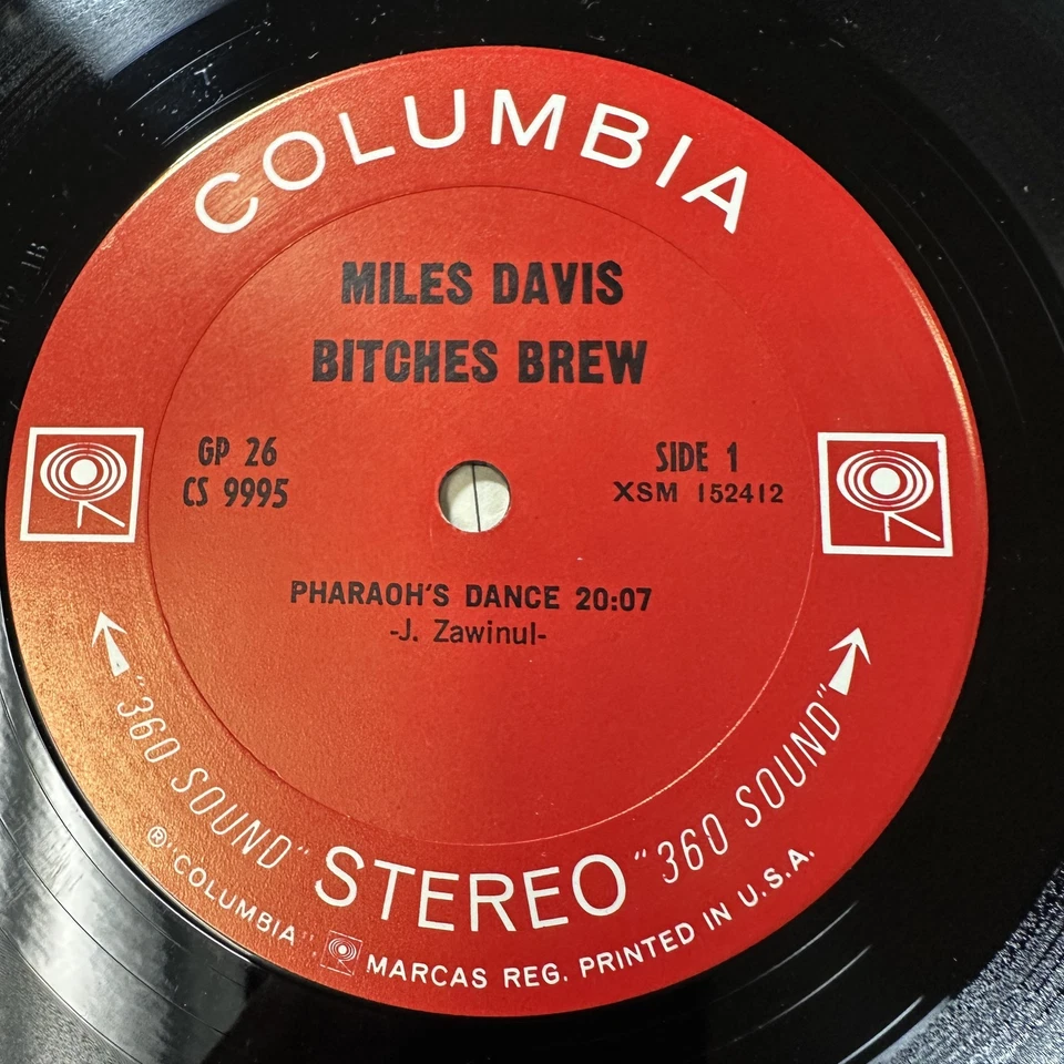 Bitches Brew Record Vinyl Miles Davis Columbia CS 9995 1st Press 2 Eye - Image 3 of 4