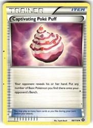 Captivating Poke Puff 99/114 XY Steam Siege Uncommon Trainer