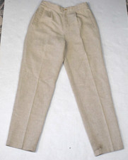 Vintage Pants Liz Claiborne Size 6 90s Oatmeal Beige Linen Cotton Blend