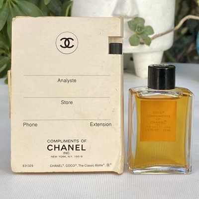 💝Vintage 1980s Coco Chanel EDT 1/2oz Perfume Splash + 1990s
