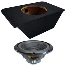 Alpine W12S4 BassLine 12" Car Subwoofer Single Sealed Honda S2000 Trunk Box 250W