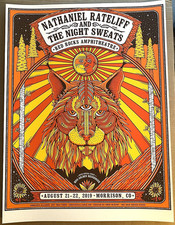 ORIGINAL NATHANIEL RATELIFF & The Nightsweats POSTER Red Rocks 2019 Owen Murphy