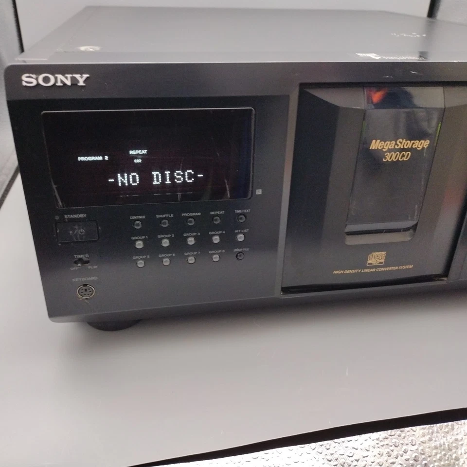 Reproductor cambiador de carrusel Sony MegaStorage CDP-CX355 300 CD - LEER DESCRIPCIÓN  Foto 2 de 4