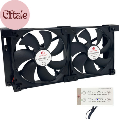 12V RV Fridge Ventilation Cooling Fan 5.5'' (140Mm), Custom Mounts for American R