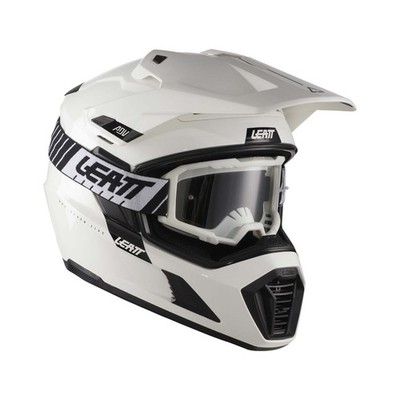 Helm Enduro LEATT ADV 7.5 Polymer Weiß Schwarz Mit Maske 2.5
