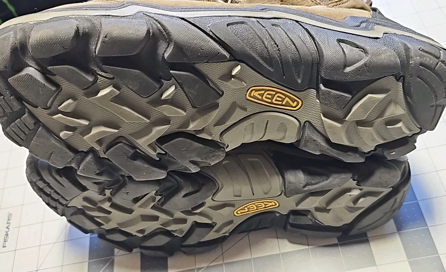 Stivali da trekking impermeabili Keen Durand II Mid da uomo taglia 12 marroni outdoor passeggio