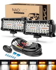 7 Inch Led Light Bar White Amber Offroad Fogdriving Whiteamber 6 Modes 7 Inch Led Light Bar White Amber Offroad Fogdriving Whiteamber 6 Modes