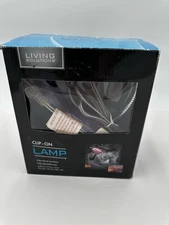 Desk Lamp Clip On Clamp Light  15” Purple Reading Puzzles Crafts New In Box Gift