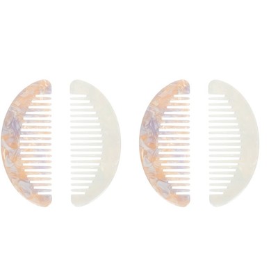  2 Pieces Breiter Zahnkamm Premium-Kämme Anti-Tangle-Kämme Reisen