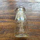Vintage Half Pint Muskegon Heights Co Op Dairy Glass Bottle
