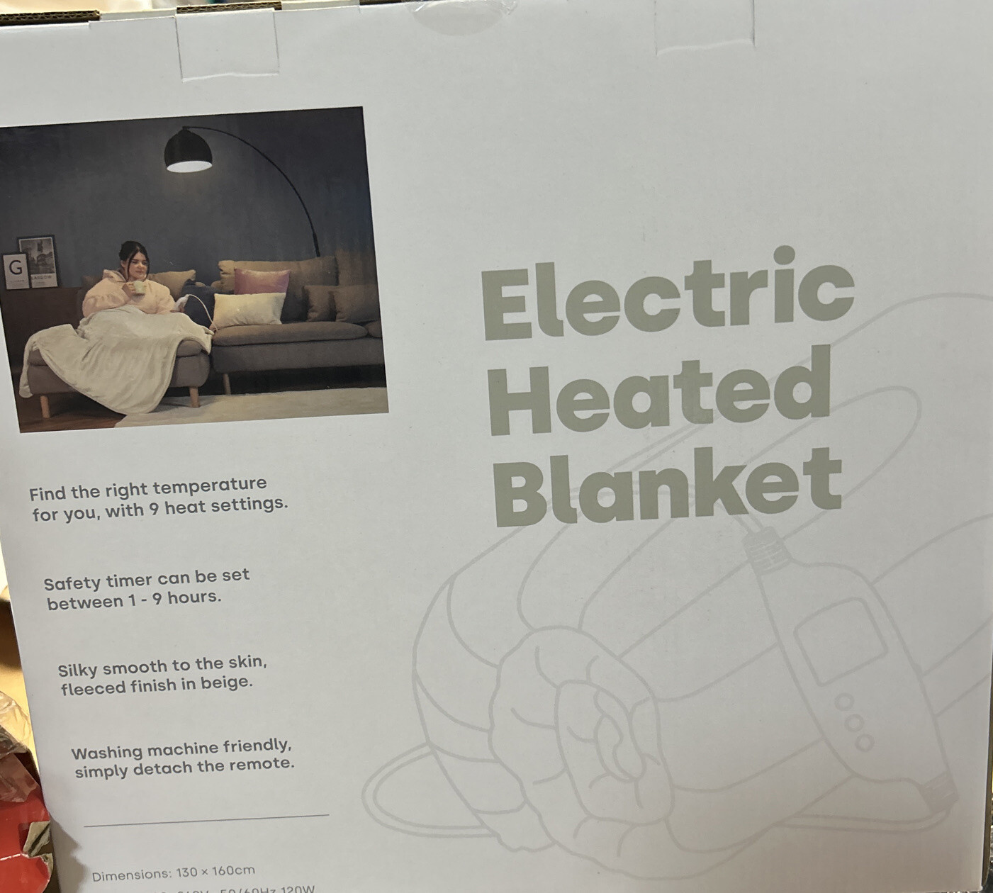 Electric Heated Throw Blanket, Machine Washable Ultra Soft Fleece eBay