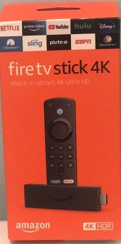 AMAZON FIRE TV STICK 4K WITH NEW ALEXA VOICE REMOTE STREAMING PLAYER, NEW  IN BOX | eBay