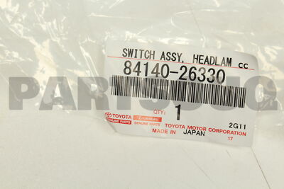8414026330 Genuine Toyota SWITCH ASSY, HEADLAMP DIMMER 84140-26330 