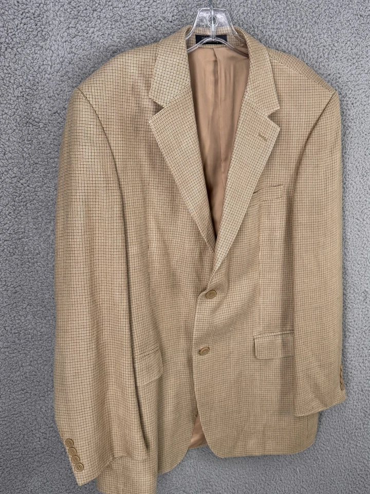 Blazer Gianfranco Ruffini Para Hombres 40L Tostado Uñas Seda Abrigo Deportivo Traje Chaqueta Foto 3 de 4