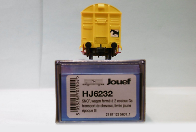 Wagon Jouef Wagon Couvert SNCF Fret Jaune Réf. 600100 Marchandises