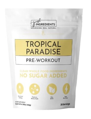 Just Ingredients Tropical Paradise Pre-Workout - .99 LB Bag - 30 Servings
