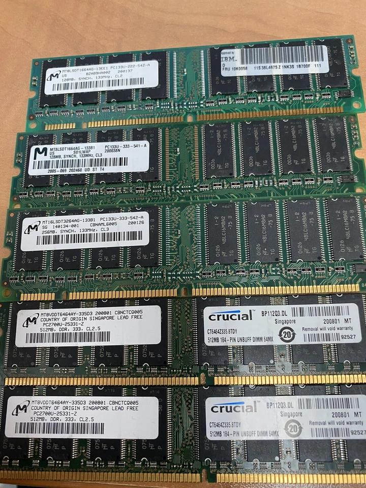 DDR 4GB 8GB 16GB Ram Memory Lot 34 Mix Brands Capacity DIMM Lot SDRAM - Image 4 of 4